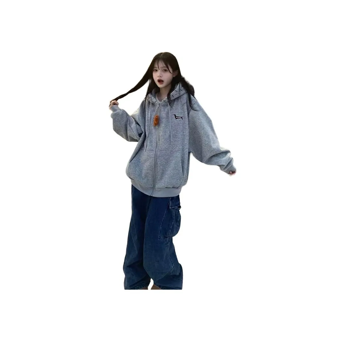 YEARNED Серый Женский Свитшот