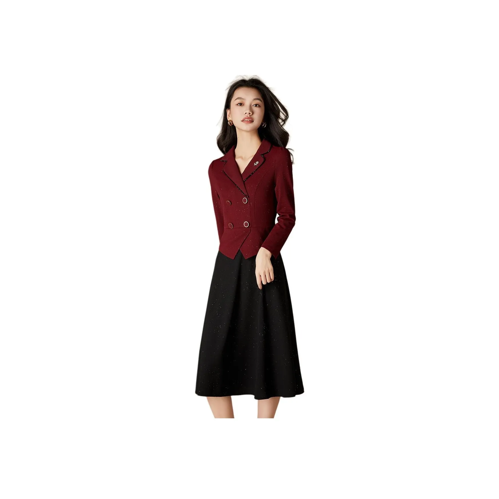 Mylan Long Sleeved Dress Women's Red