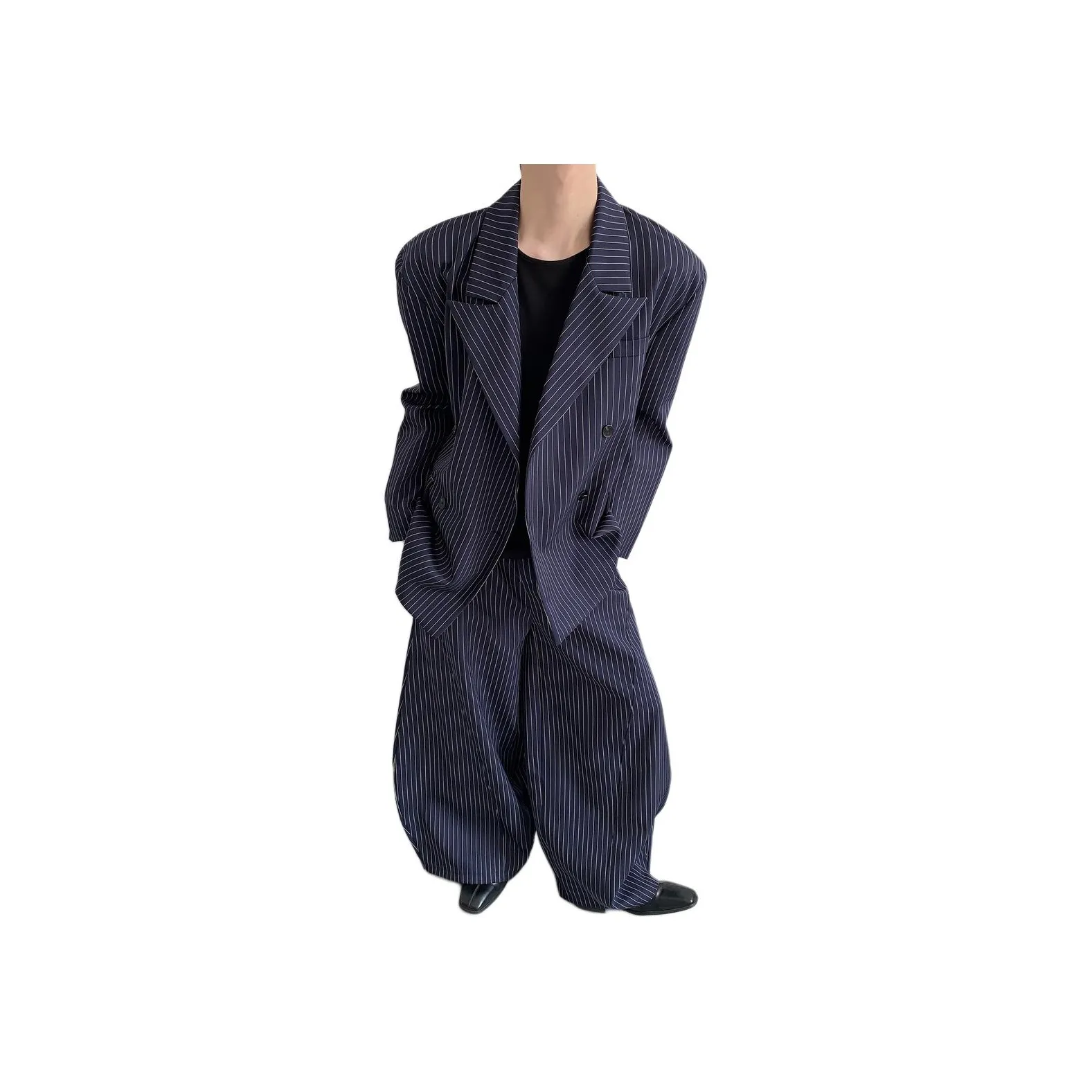 SHIQUANYI Темно-синий Набор одежды, Ван-Пис Унисекс Деловые костюмы