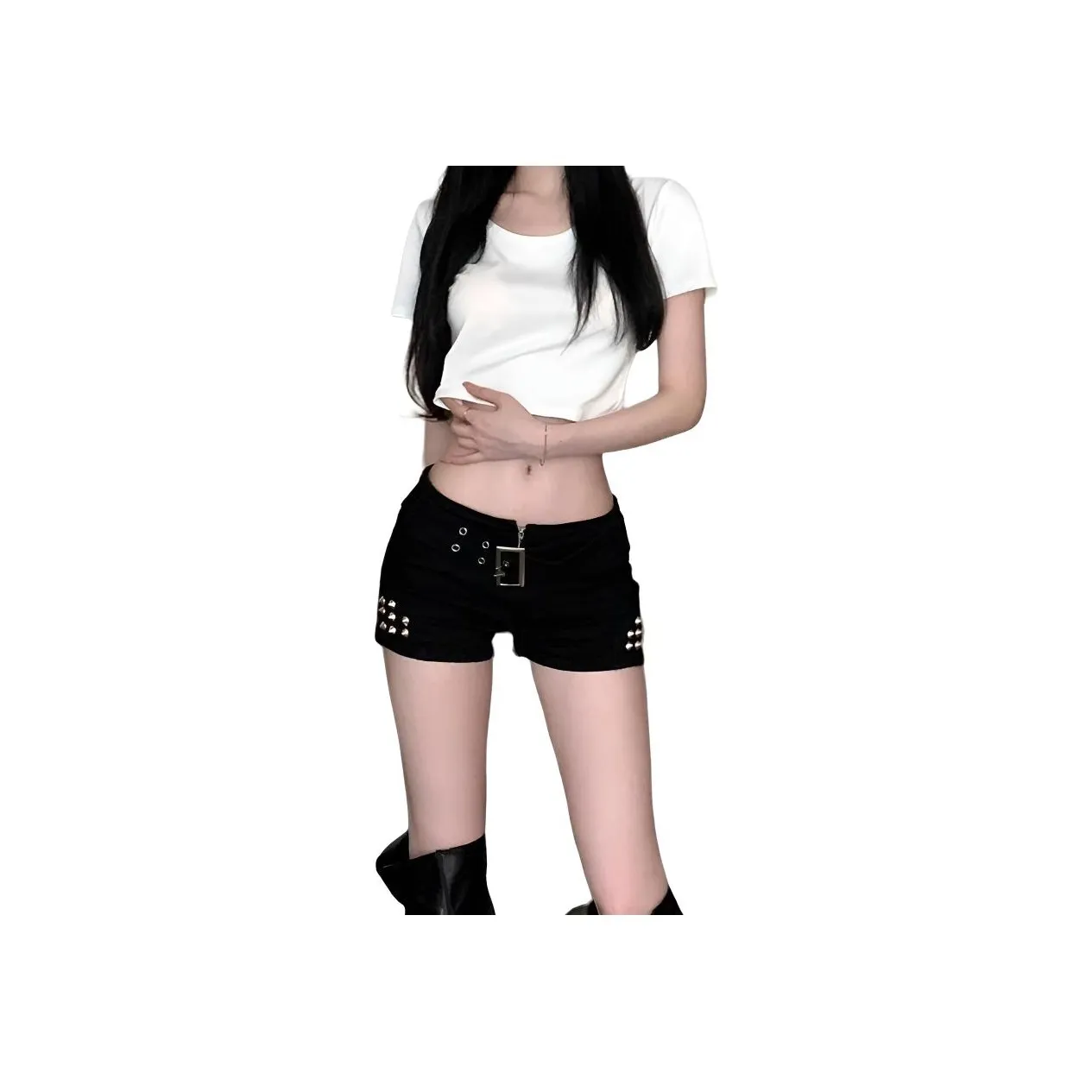 CARQ Черные Женские Джинсовые Шорты