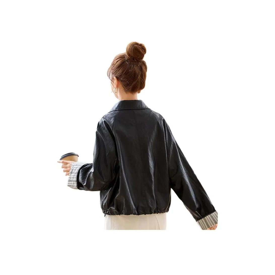 PIERRE CARDIN Cropped Coat Women's Black