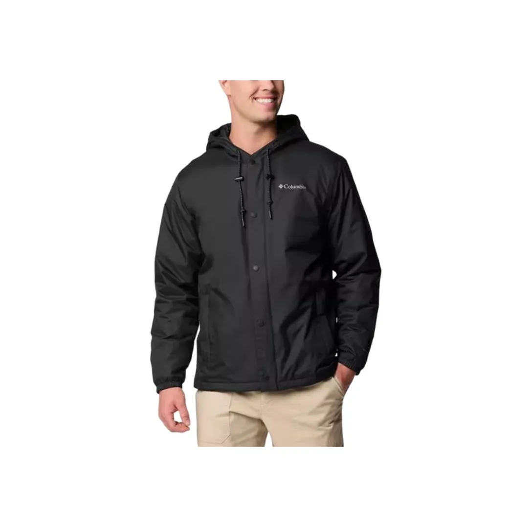 Columbia Hiking Water-Resistant Windproof Wear-Resistant Warm Windbreaker Jacket Men's Black