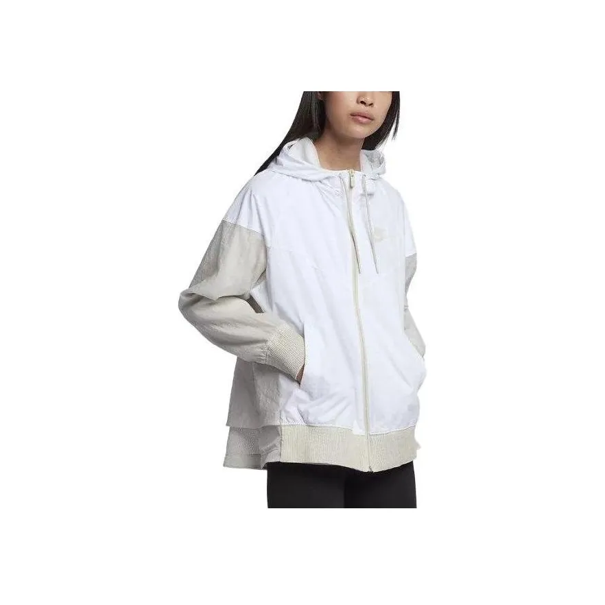 Nike NSW WINDRUNNER JKT NOVELTY Trench Coat Women's White