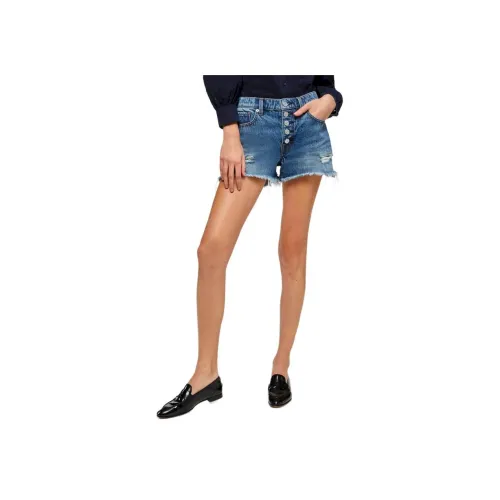 SEVEN FOR ALL MANKIND Женские джинсовые шорты синие