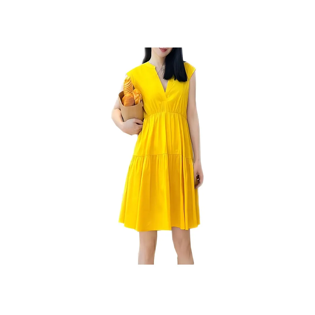 I BLUES FW24 Sleeveless Dress Women's Lemon
