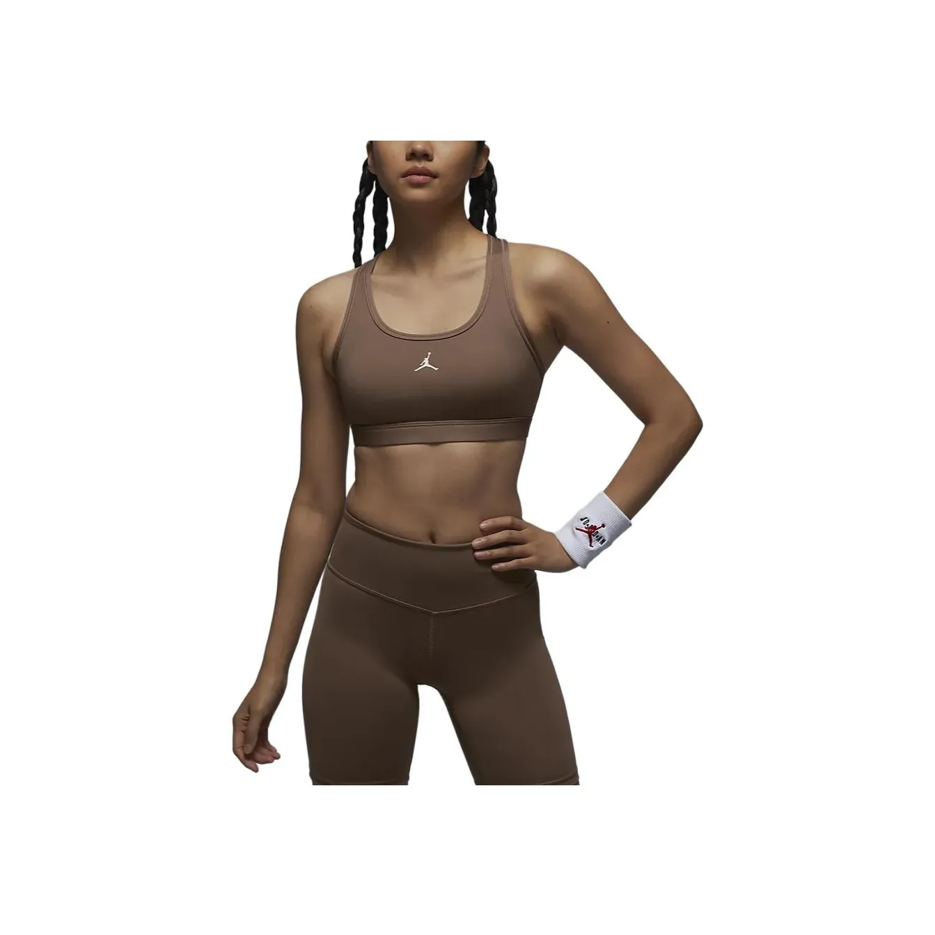 Jordan Sport Jumpman Sports Underwear Women's Ancient Brown/White