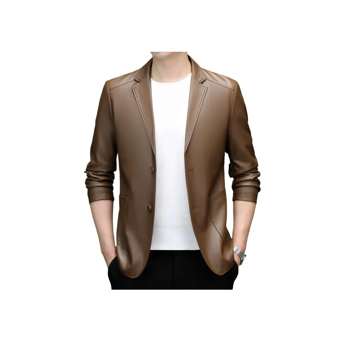 TAIZILONG Мужские кожаные куртки