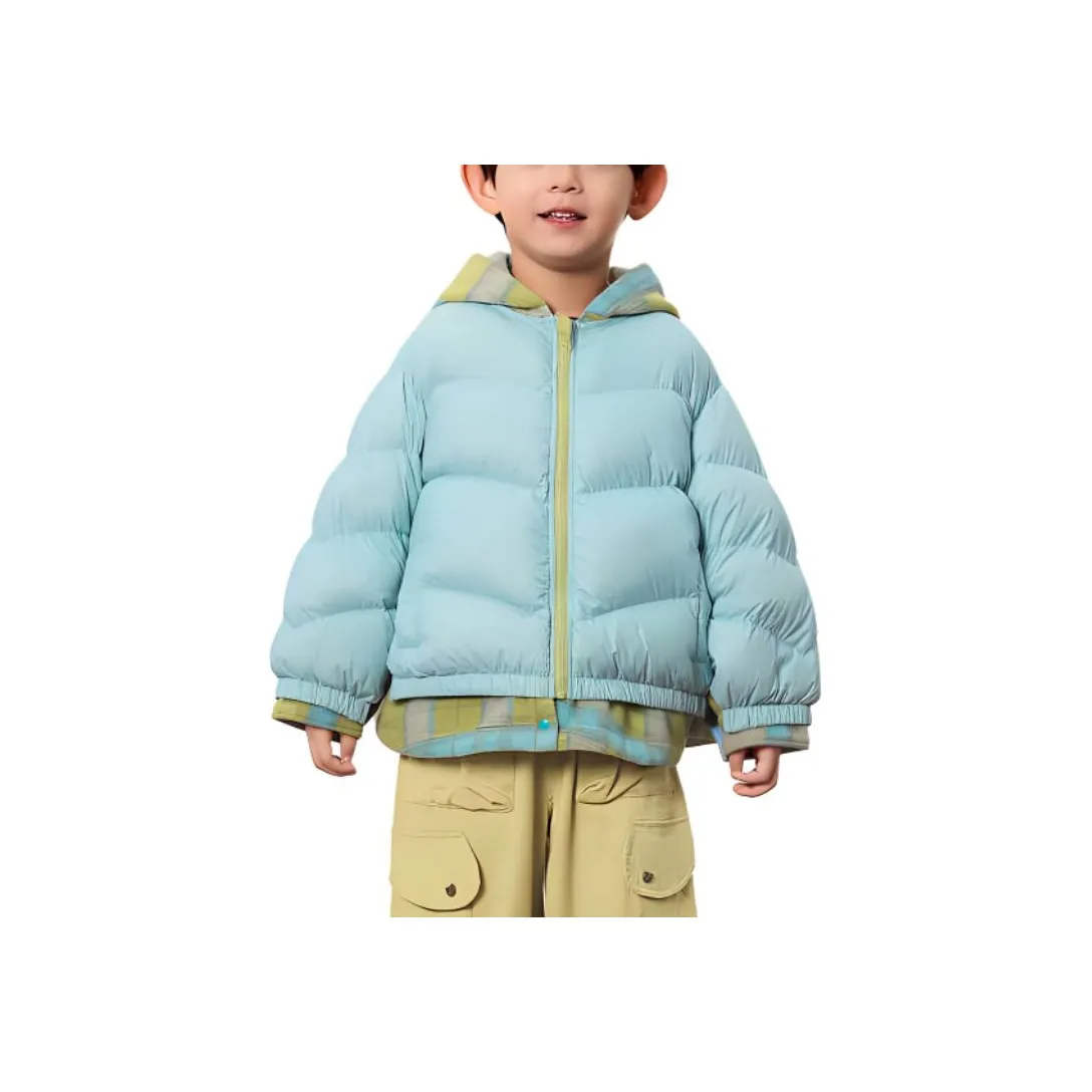 Woobaby Пуховик AW24 Аква-синий для детей 3-7 лет