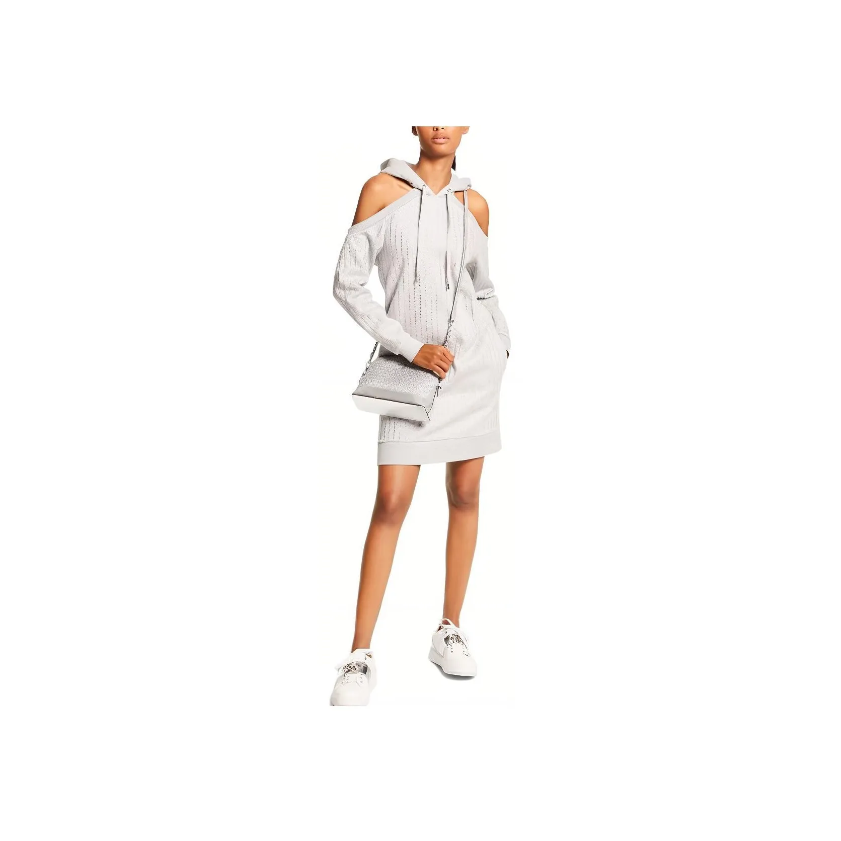 MICHAEL KORS SS23 Long Sleeved Dress Women's Gray