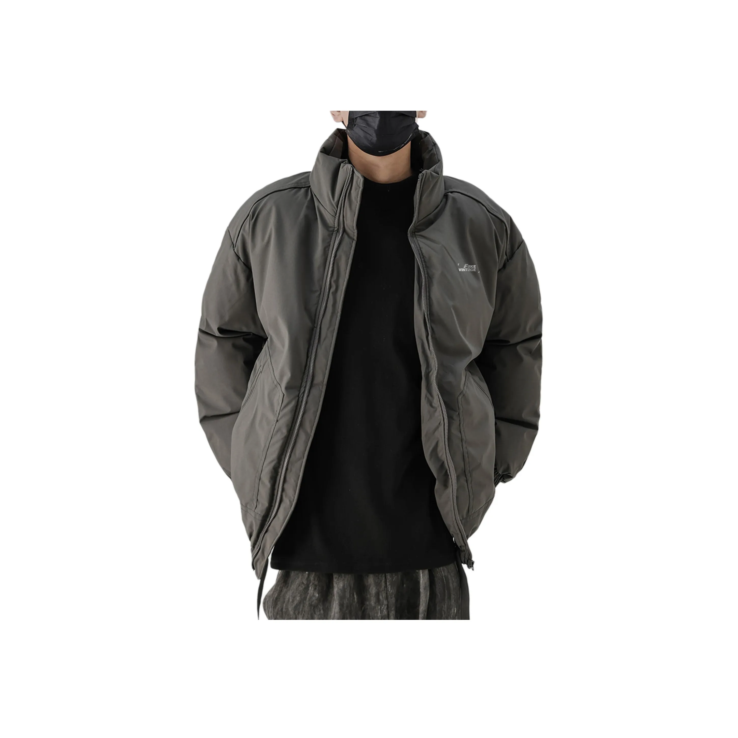 FAKE VINTAGE Пуховая куртка Унисекс