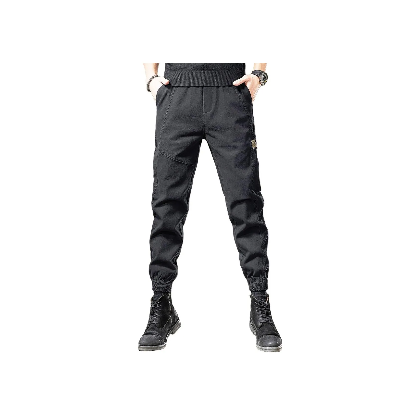 VUAS Весна Повседневные Брюки Прямой крой Унисекс