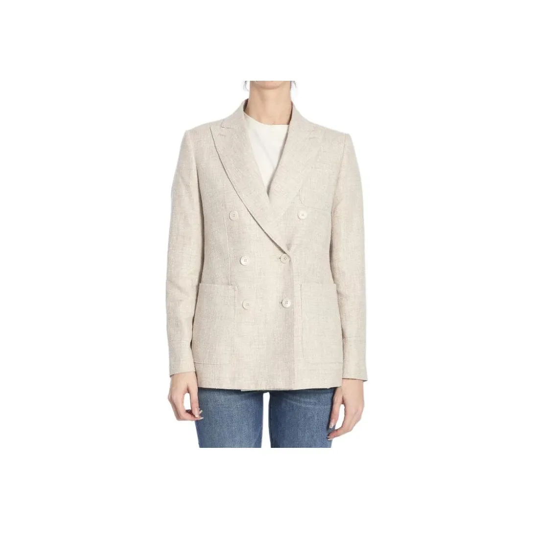 Max Mara Double Breasted Long Sleeved Jacket