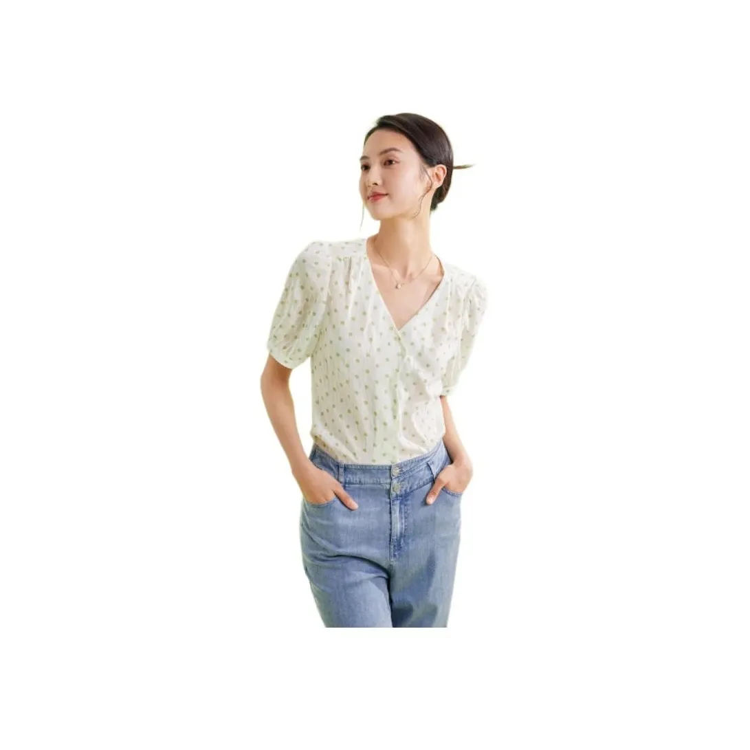 Fragment Shirt Women's Green White