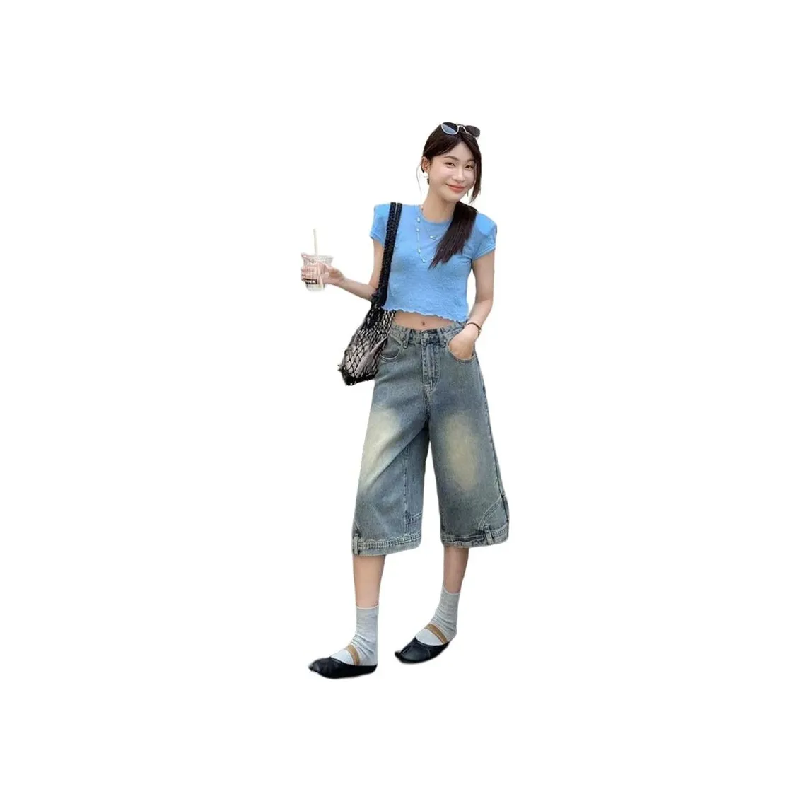 7 SEVFUN Denim Shorts Unisex