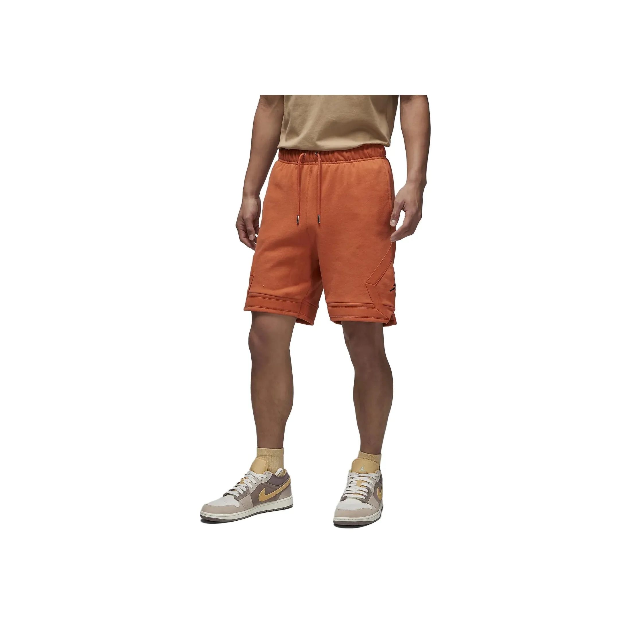 Nike Orange Men's Casual Shorts Nike Оранжевые Мужские Повседневные Шорты