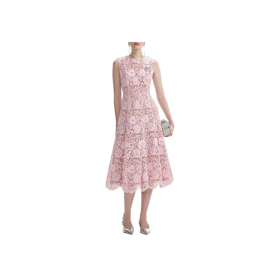 Self portrait Sleeveless Dress Women's Pink
