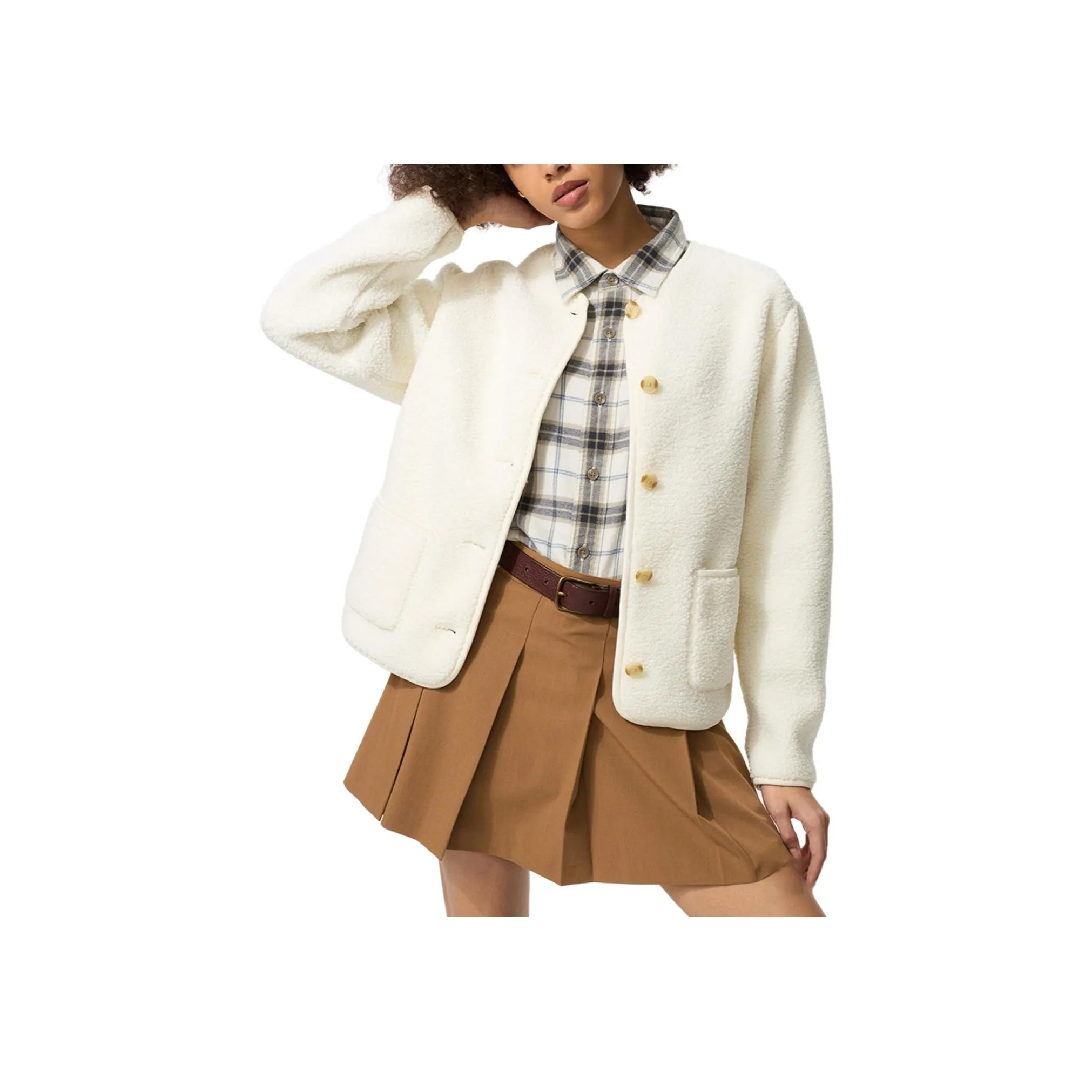 UNIQLO Белый Женский Трикотаж