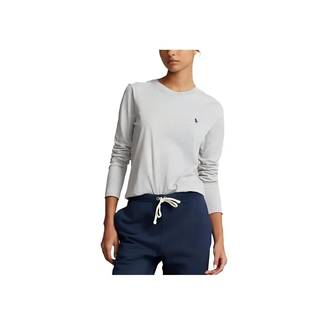 Polo Ralph Lauren Logo Embroidered Crewneck T Shirt