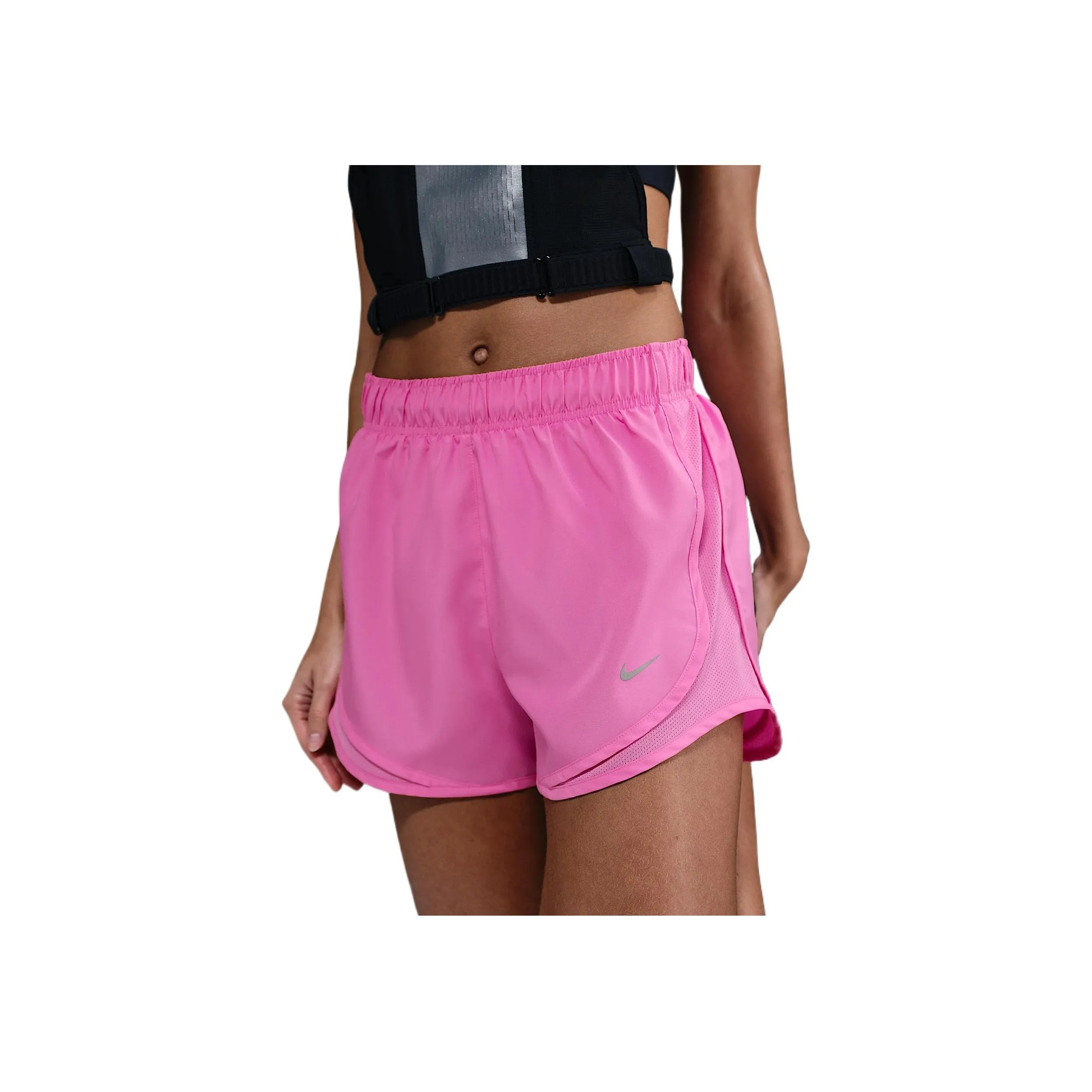 Nike Tempo Women's Dri FIT Mid Rise Brief Lined Running Shorts