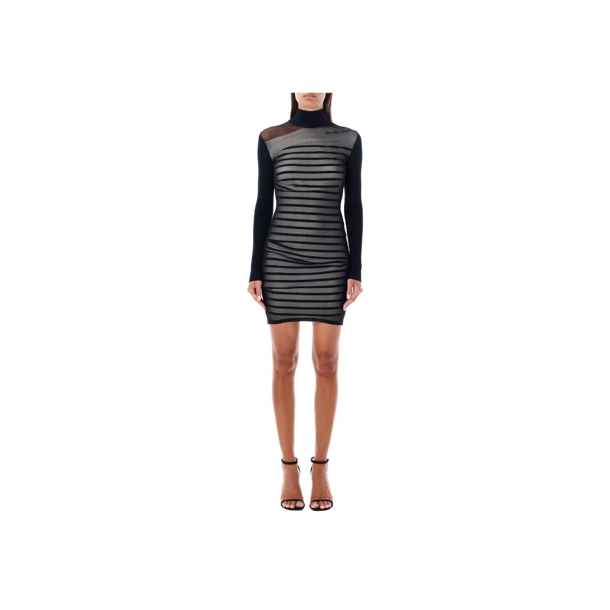 Jean Paul Gaultier The Short Bi Material Marinière Dress