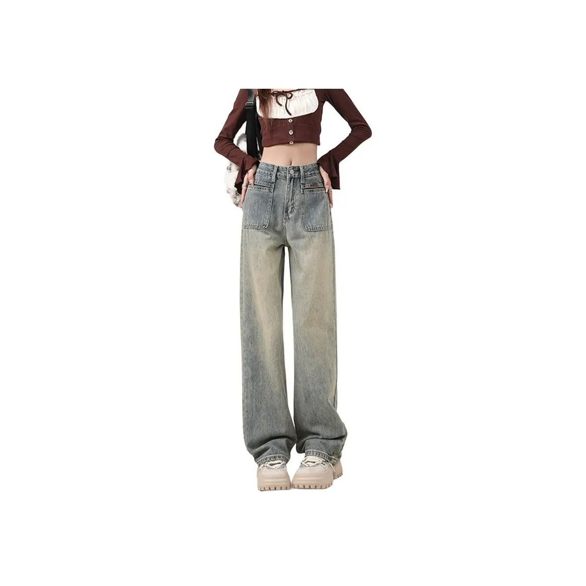HELEH Jeans Women's Nostalgic Blue