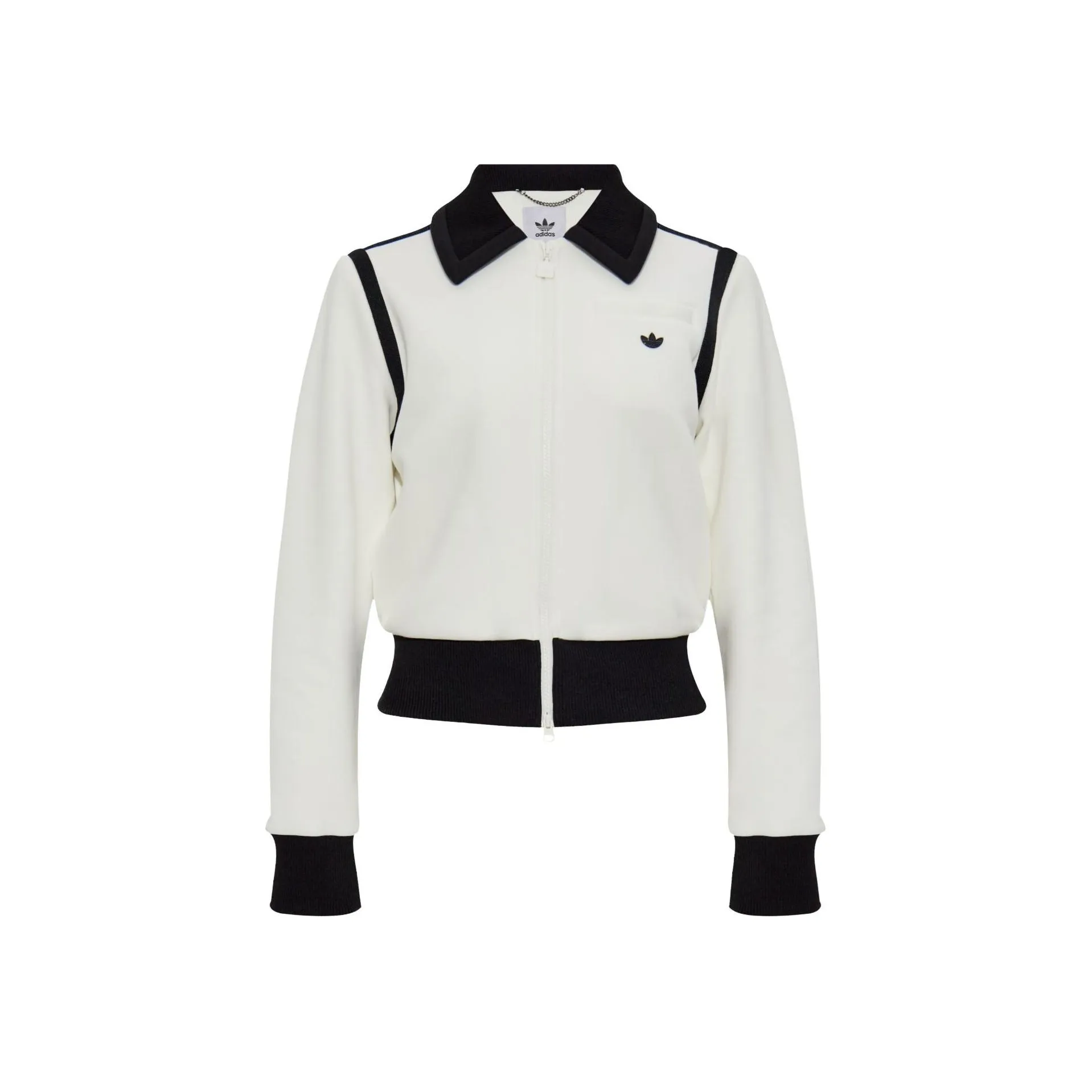 Adidas Women's Premium Collared Track Top Off White