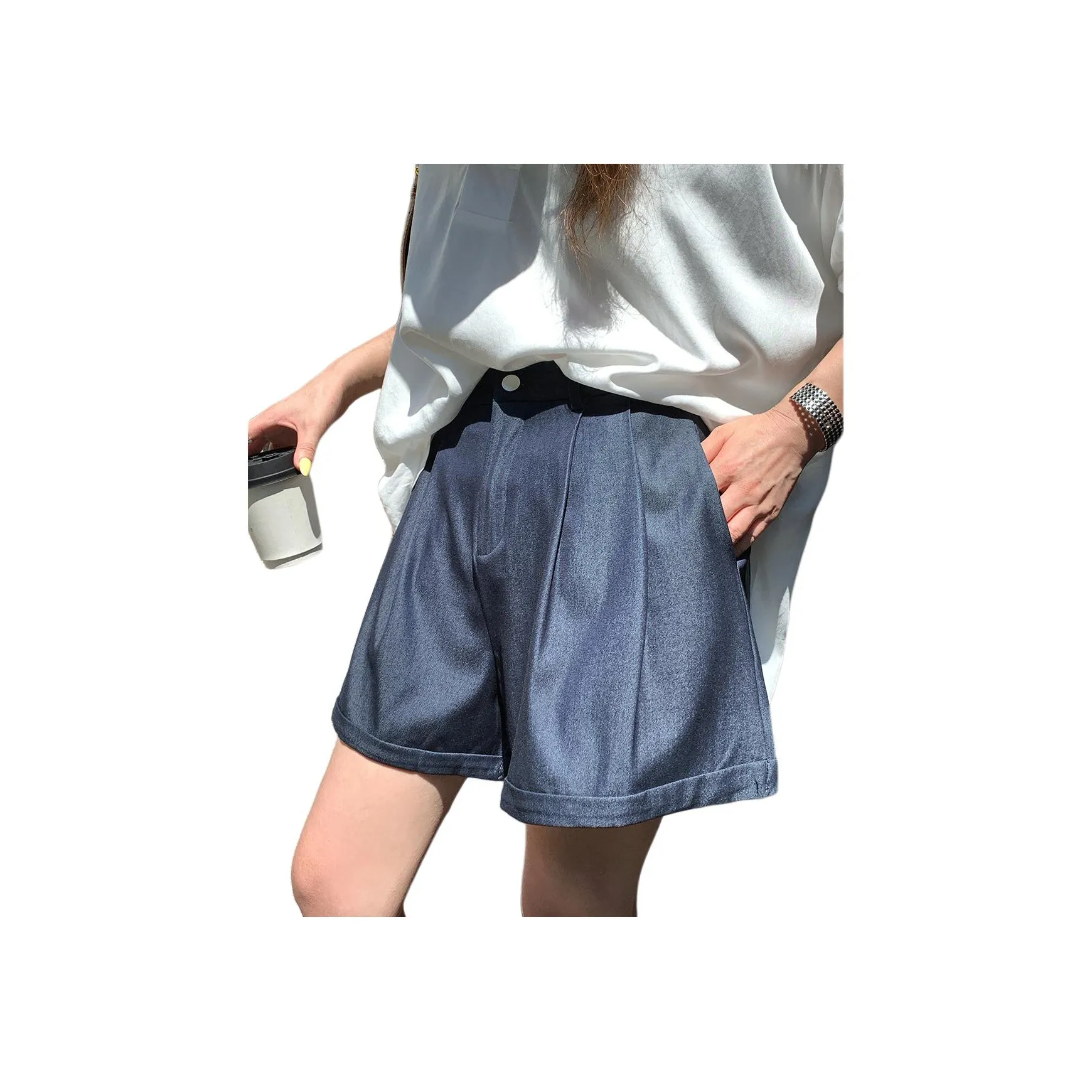 NANING9 Костюм Брюки Женские Королевский Синий