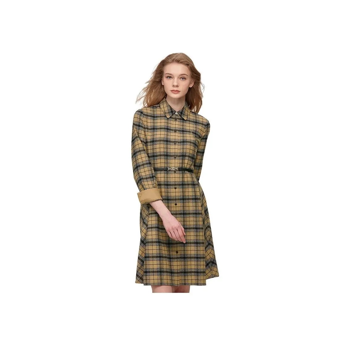 HAZZYS Long-Sleeved Dresses Women's Beige