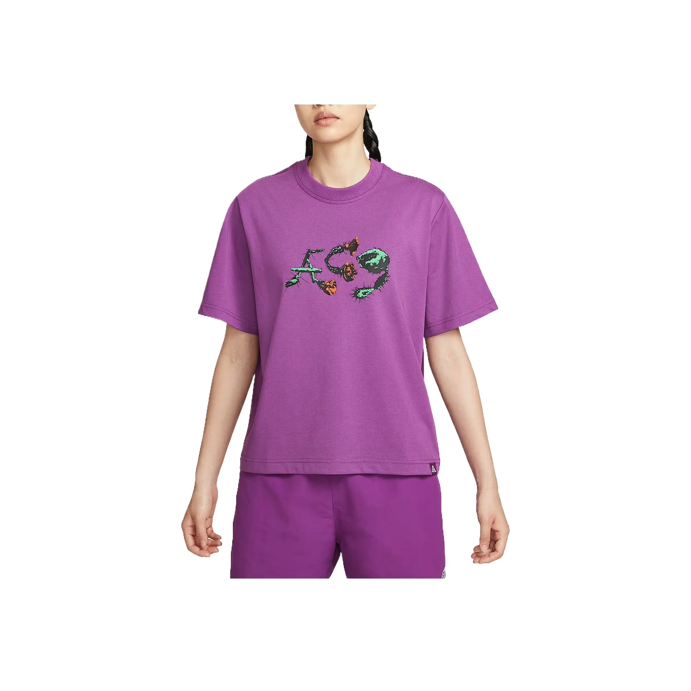 NIKE Ягодно-красный Женские Футболки