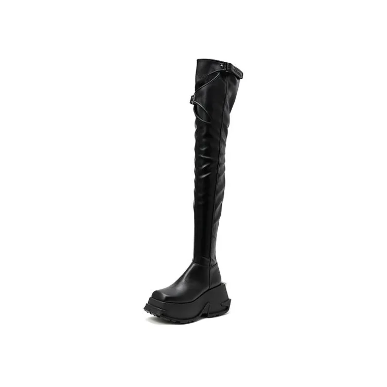 DAPHNE LAB X MARRKNULL Over the knee Boots 9.5cm Women's