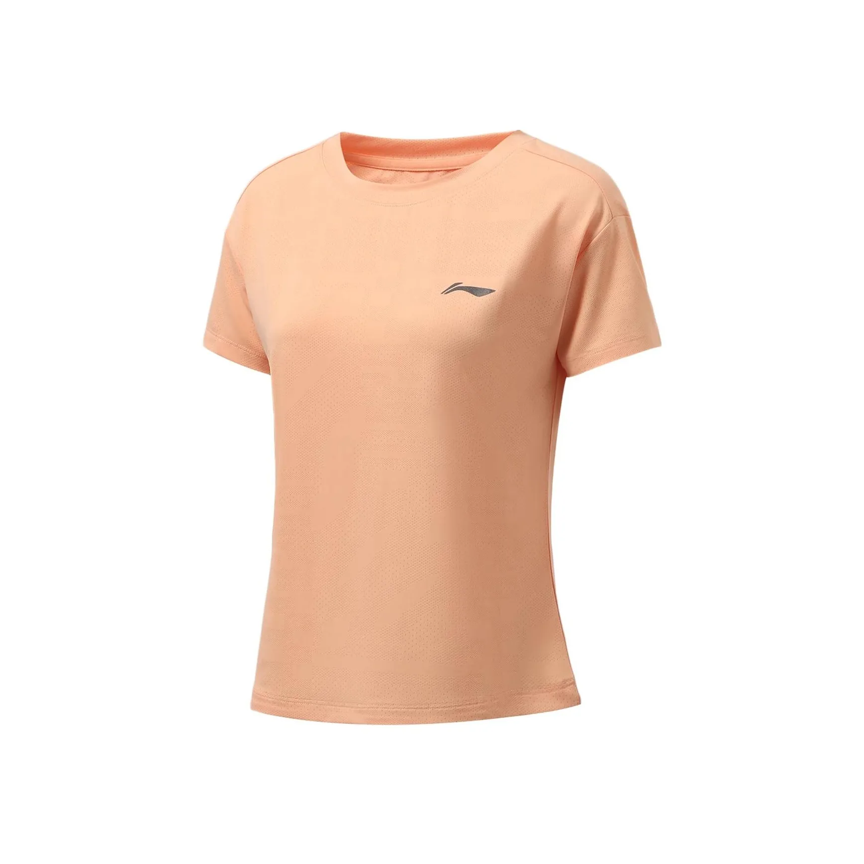 LINING Рукав с оборванным плечом T-рубашка Женская Кремово-оранжевая