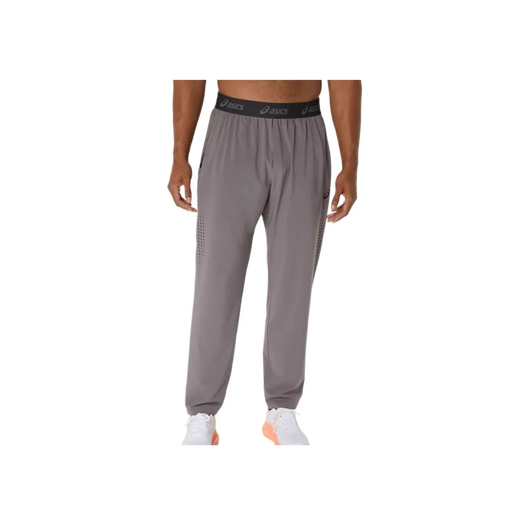 Asics Вязаные тренировочные брюки мужские серые