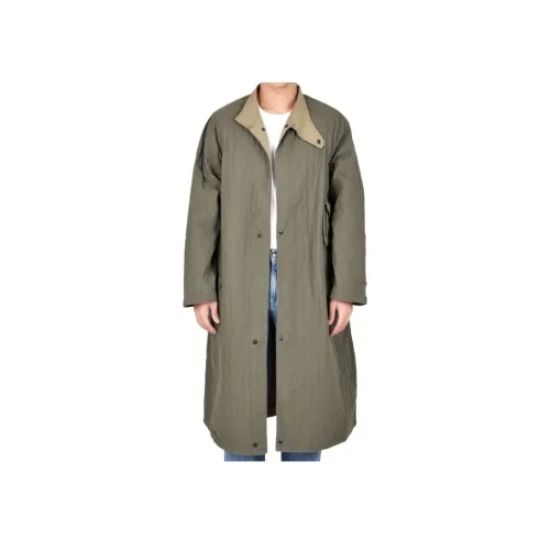 NIGEL CABOURN Зеленый Мужской Тренч