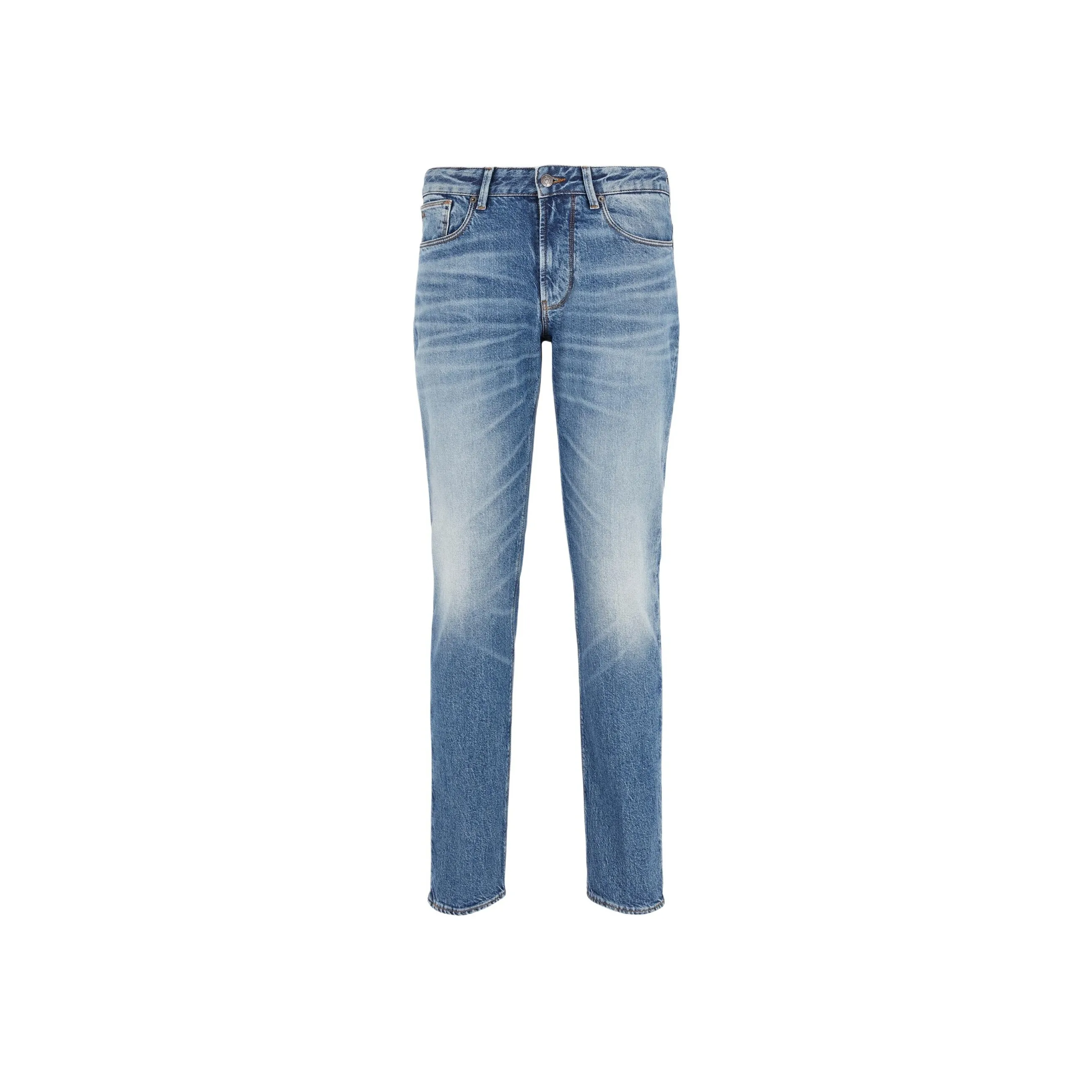 EMPORIO ARMANI J06 Slim fit Jeans In Rinse wash Stretch Denim With Dirty effect Treatment