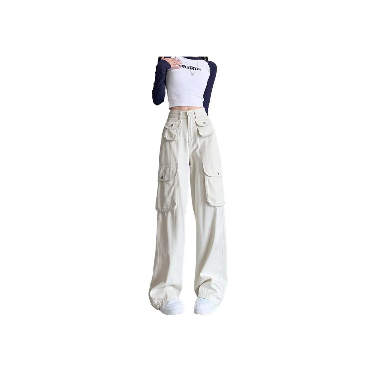 ASW ONLINE Cargo Pants Women's White