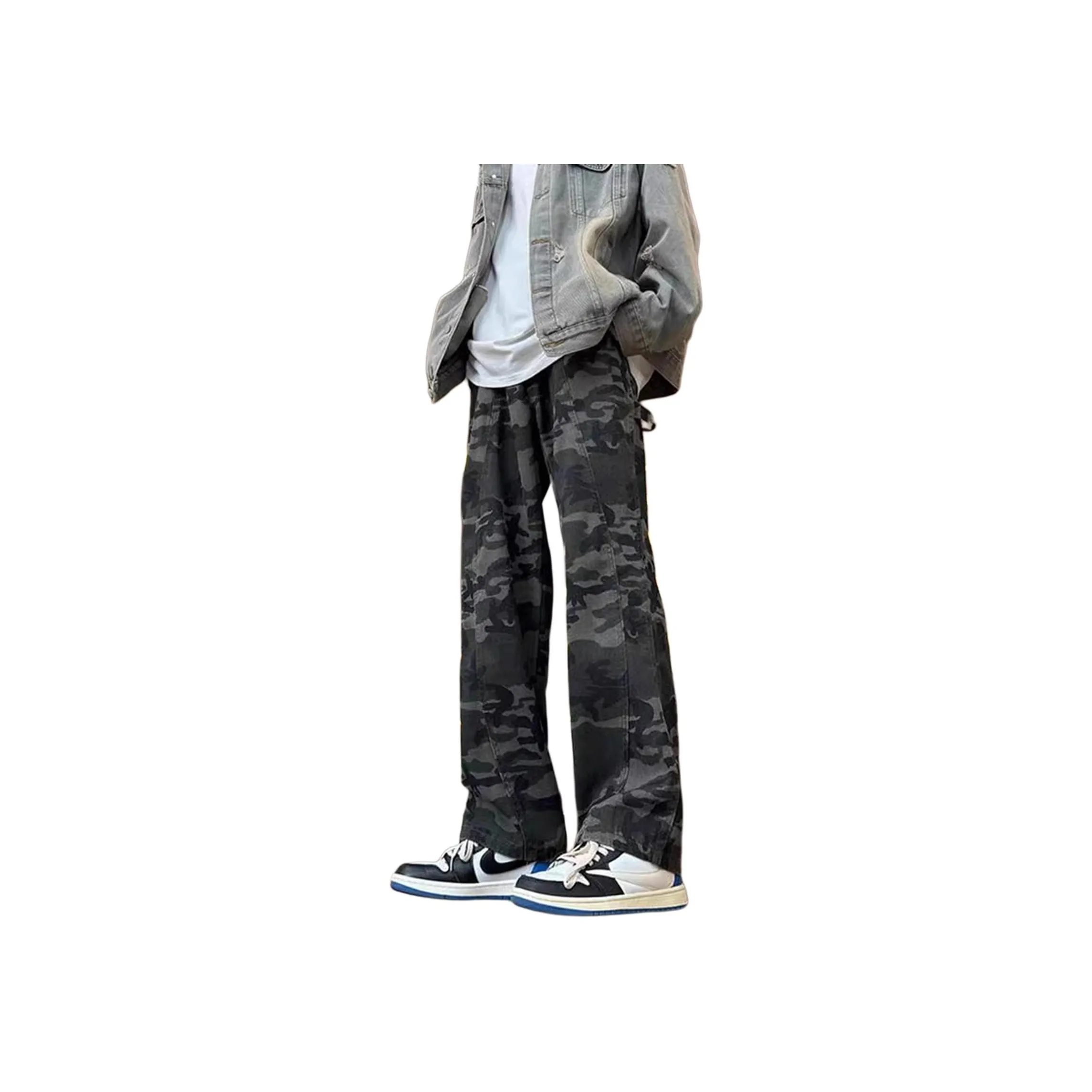 KVIV Jeans Men's Army Green Camouflage