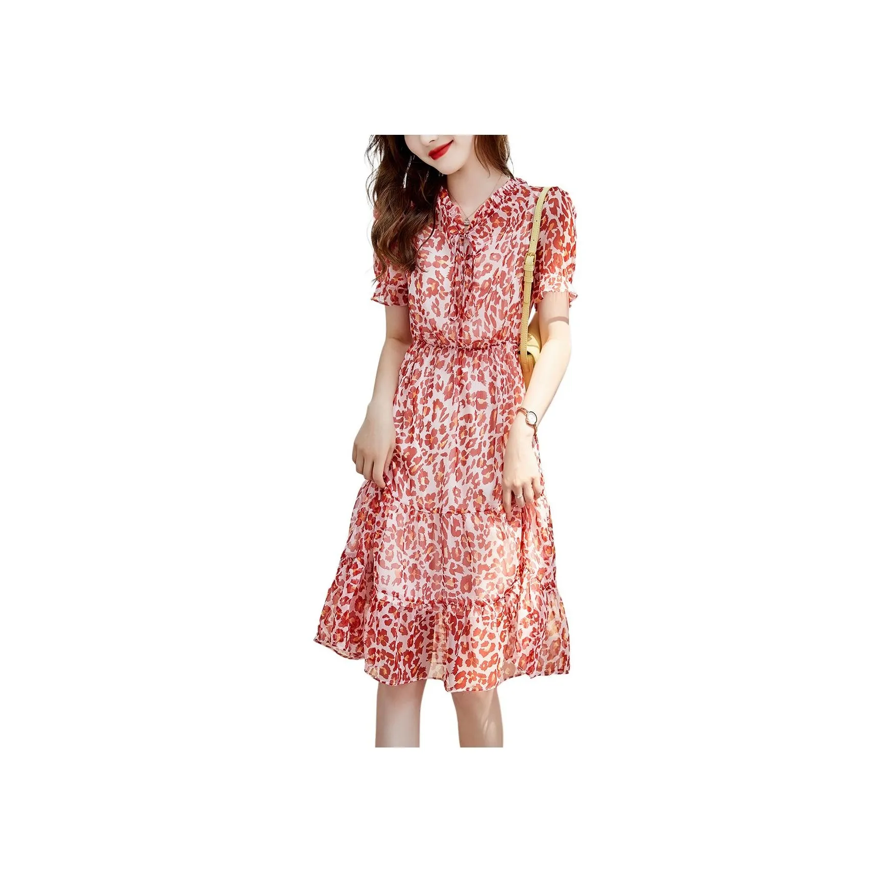 XWI Short Sleeved Dress Women's Red