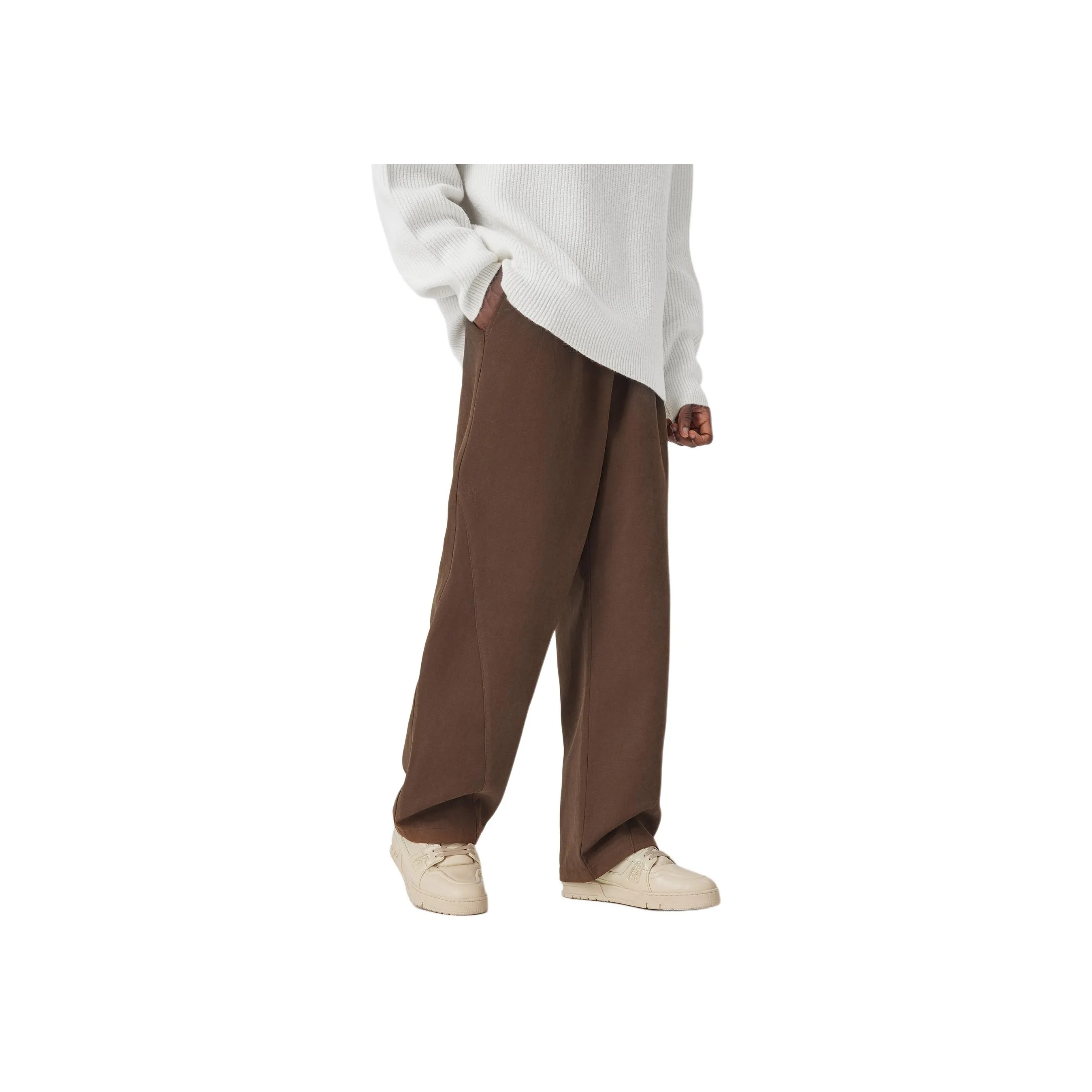 Bodydream Suit Trousers Unisex Brown Green