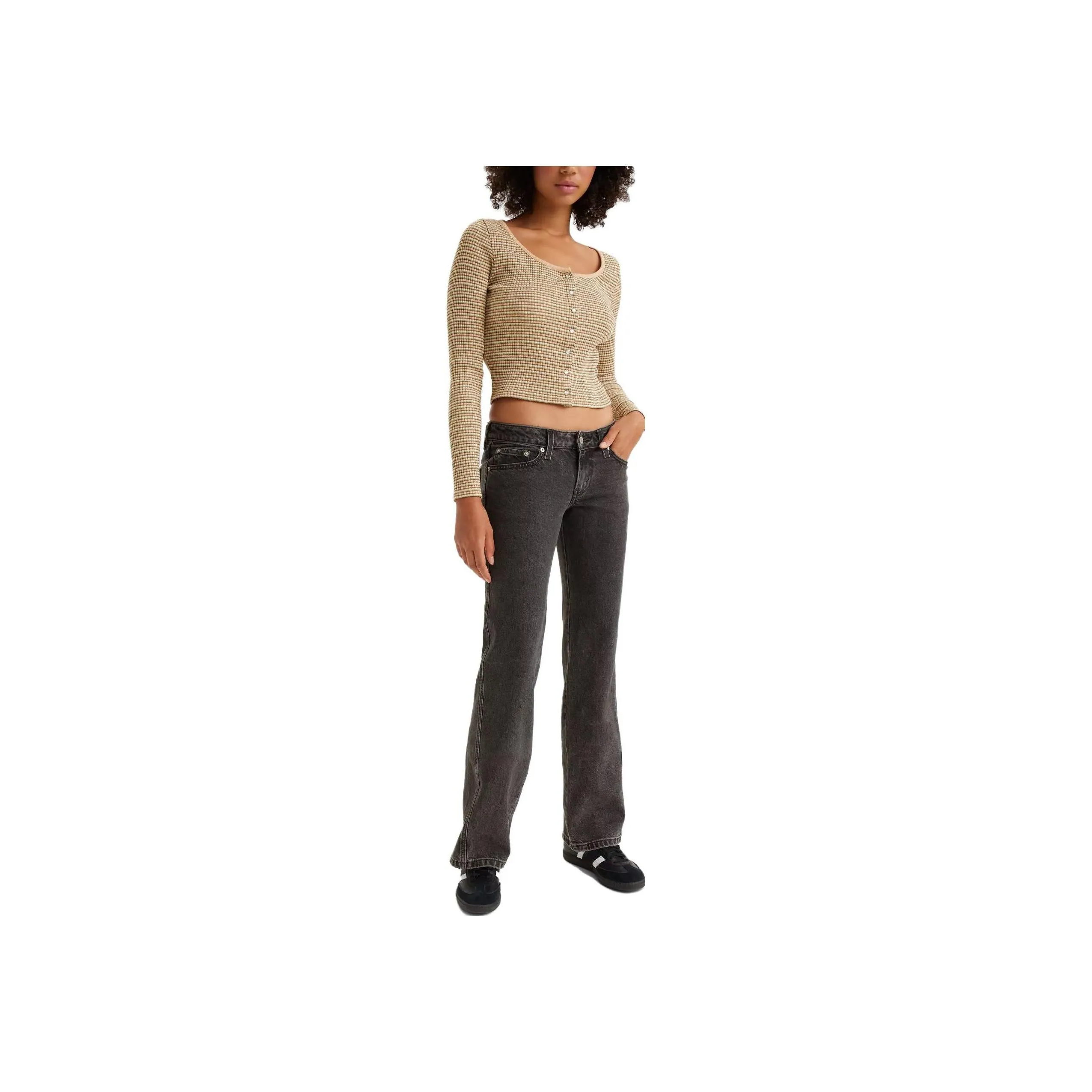 Levis Женские Джинсы Черного Цвета