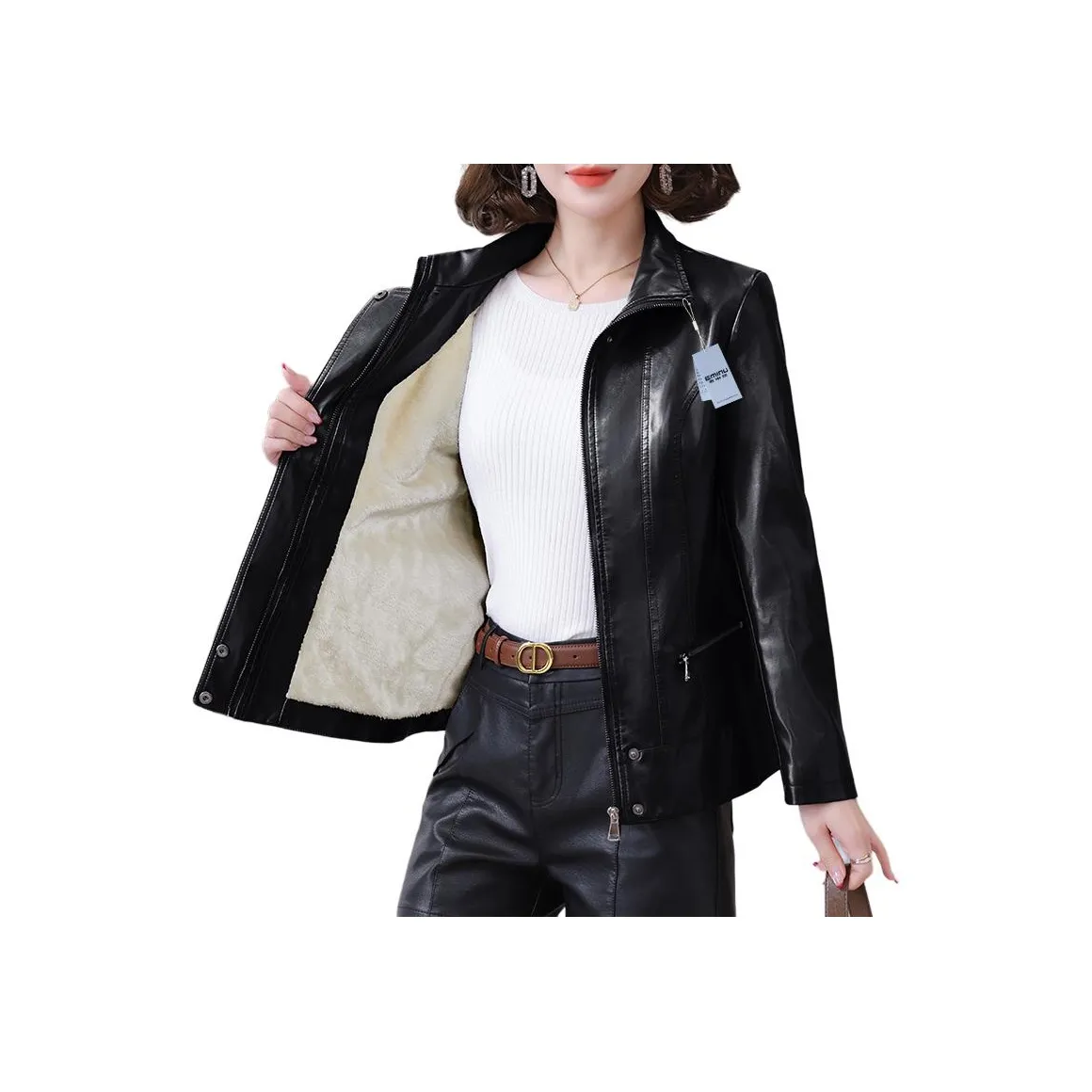 EMINU Женские кожаные куртки