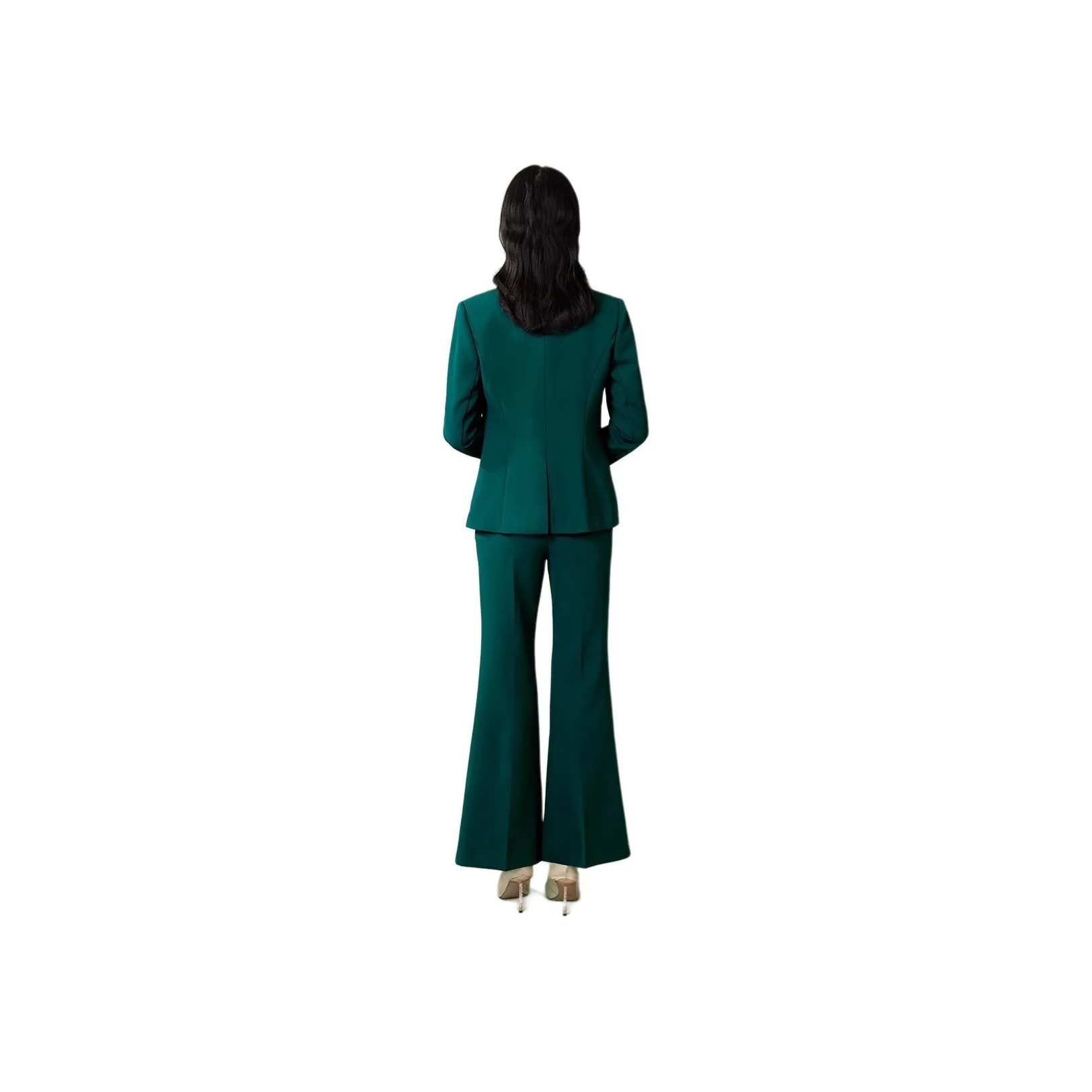 BBLLUUEE Business Suit Women's Clothing Sets Turquoise