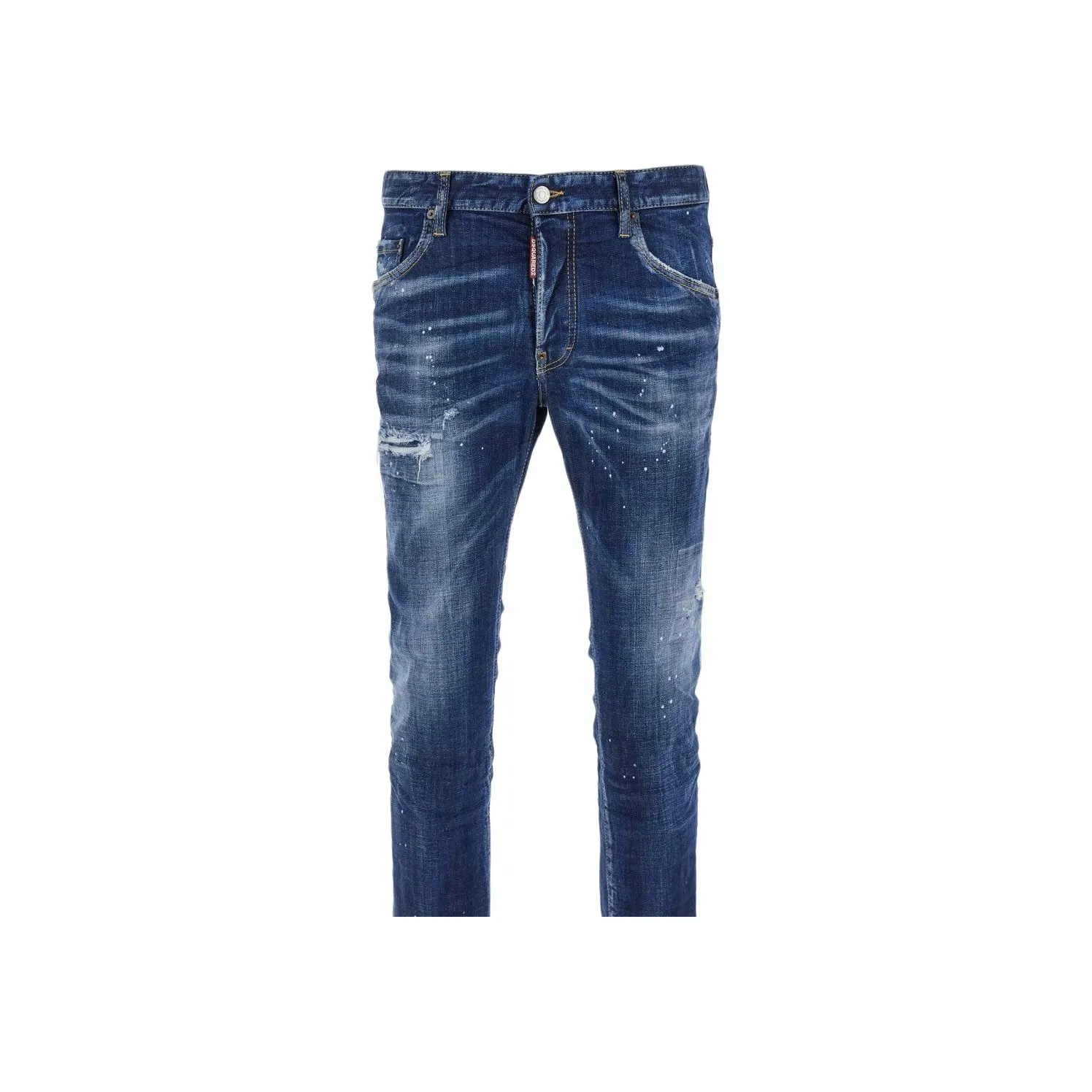 Dsquared2 Dark Easy Wash Skater Distressed Jeans