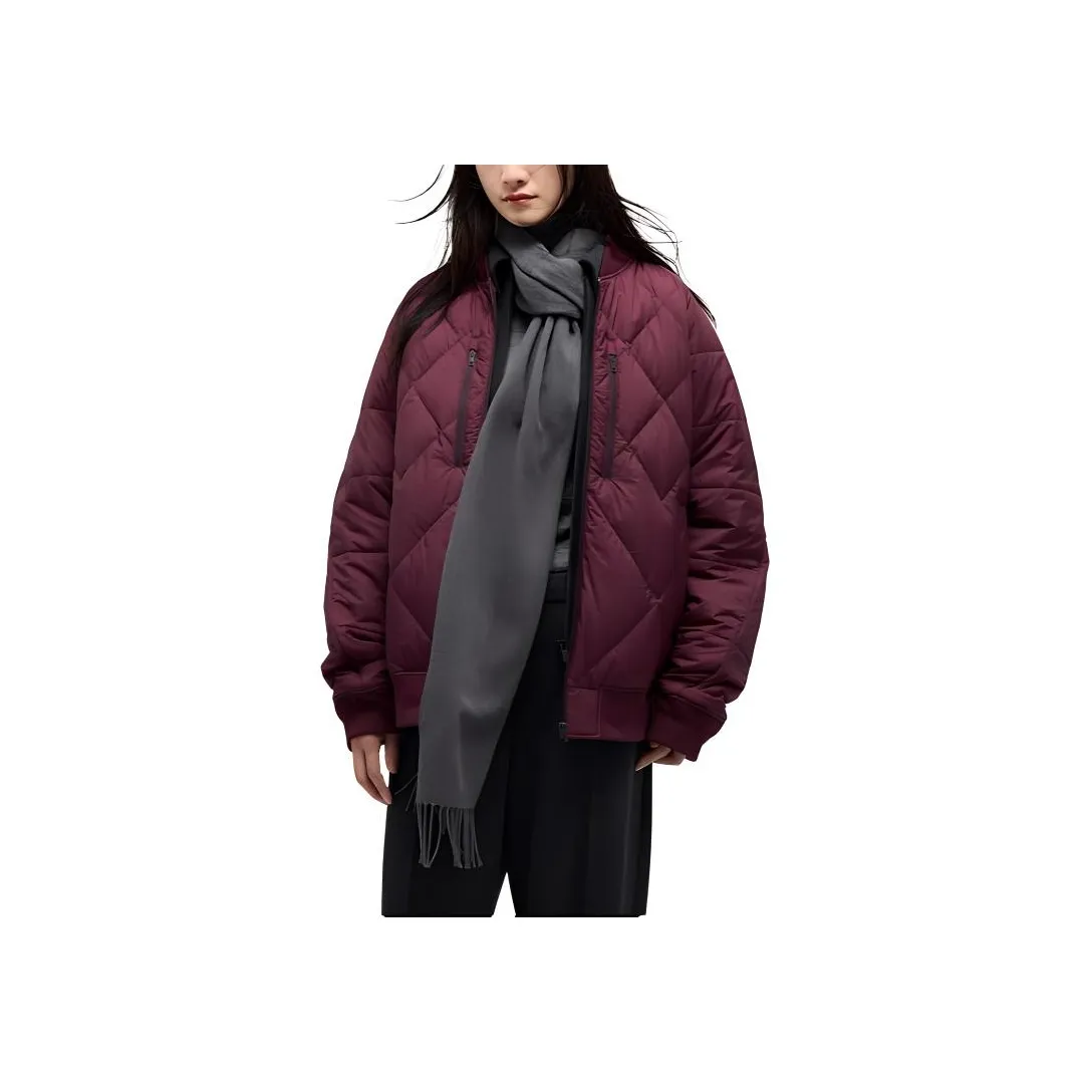UNIQLO White Mountaineering Co titled Series Down Jacket Unisex Burgundy