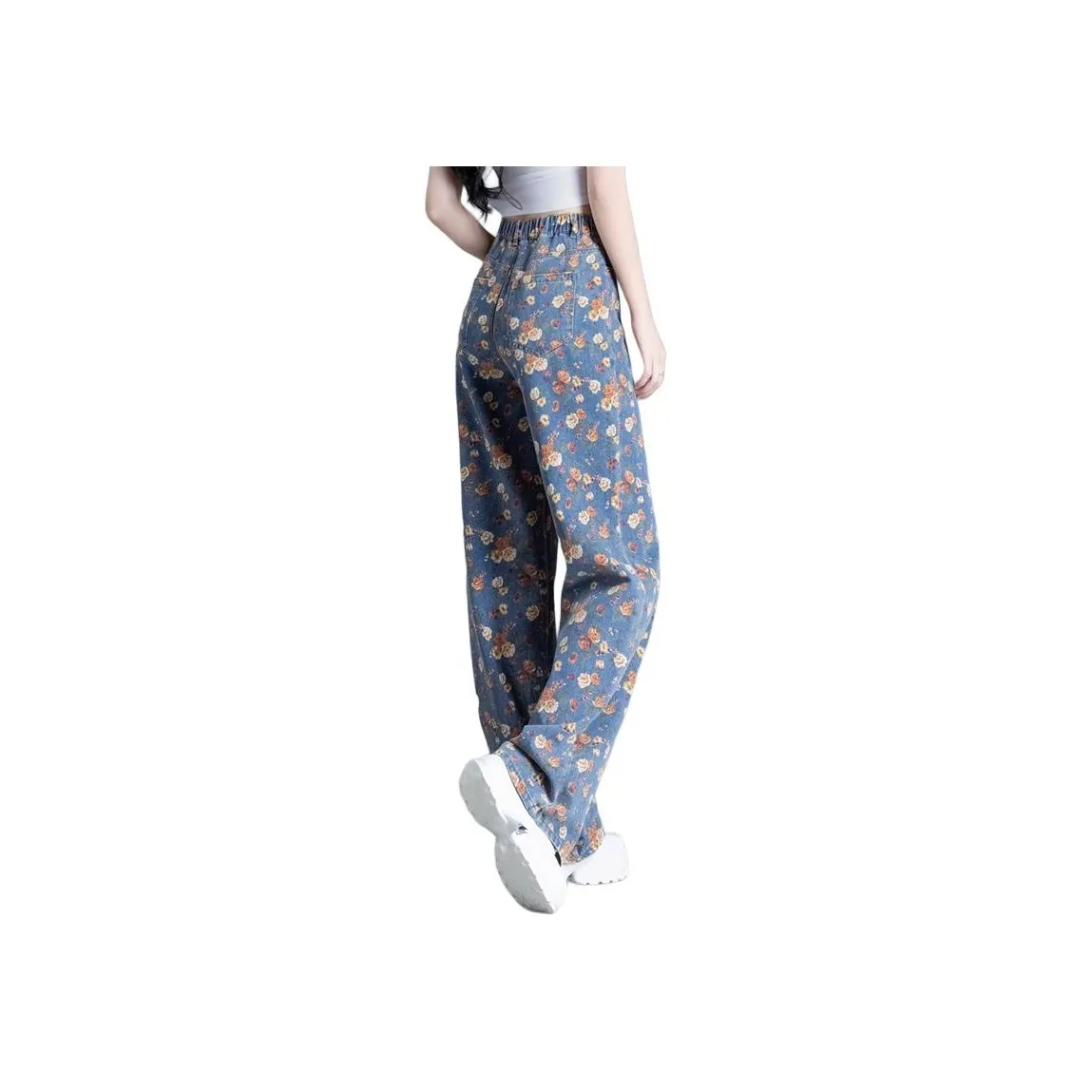 You Cow Me Pants Jeans Women's Blue