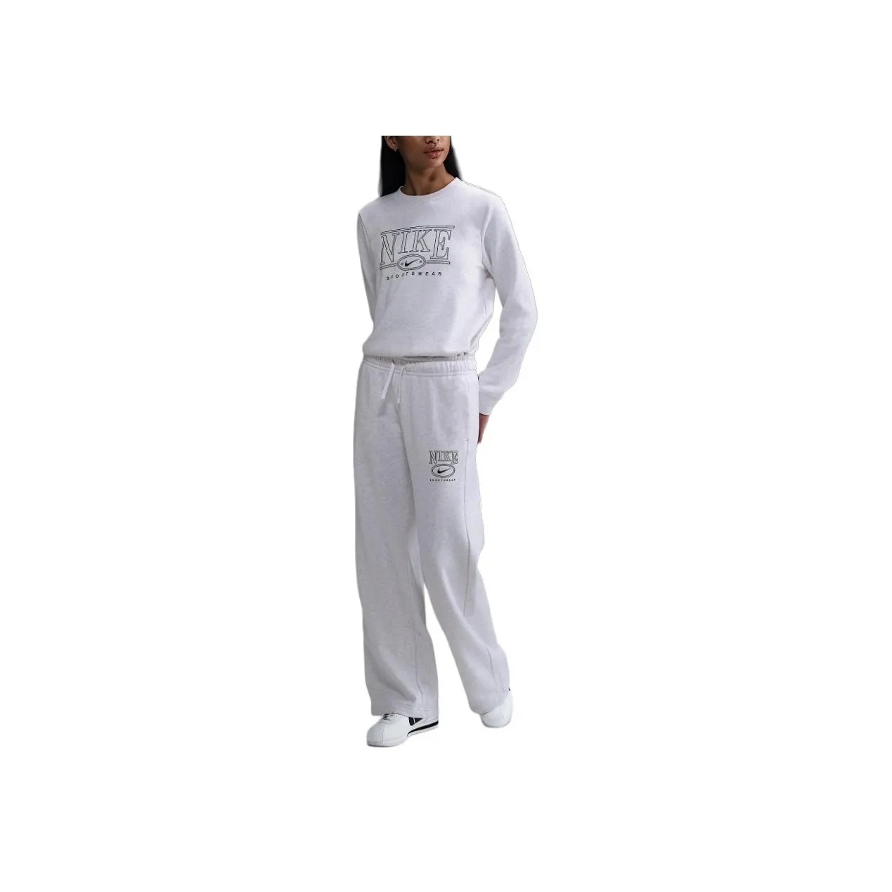 Nike Sportswear Club Fleece Women's Mid Rise Wide Leg Graphic Pants