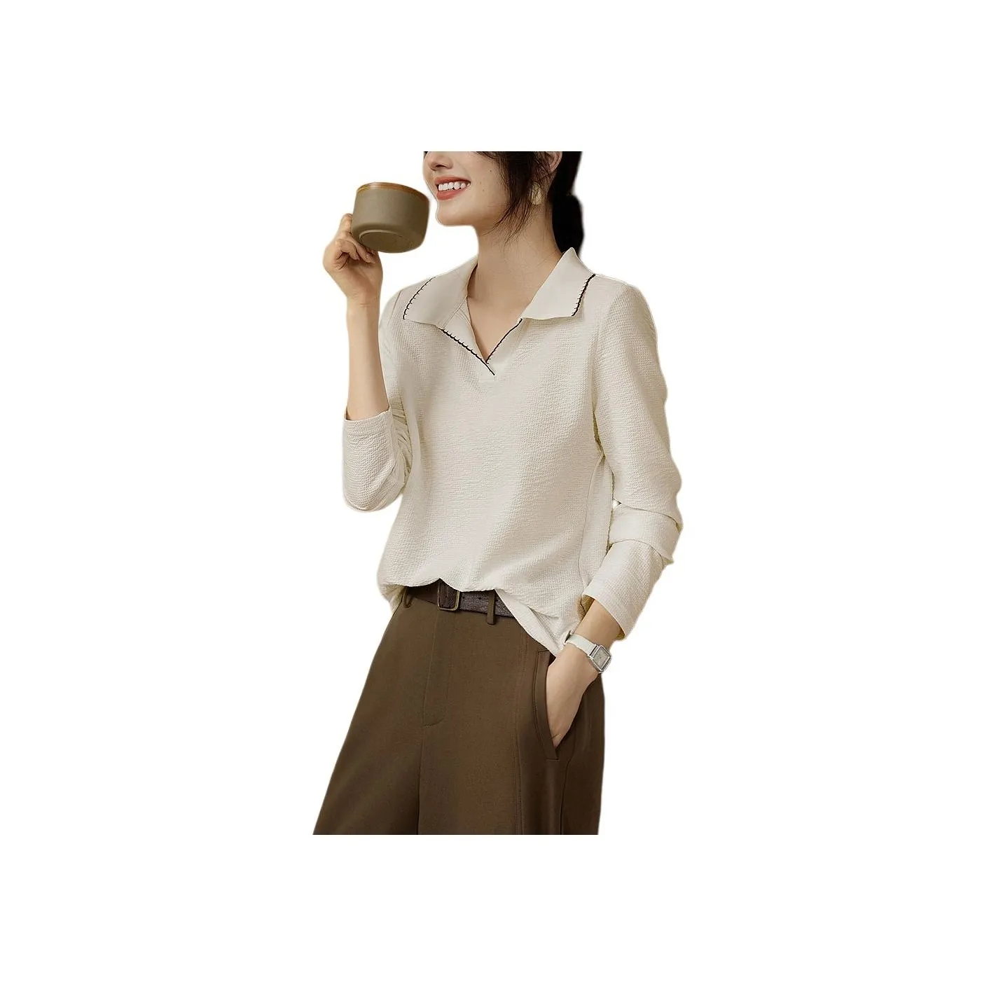 XWI T Shirts Women's Ecru