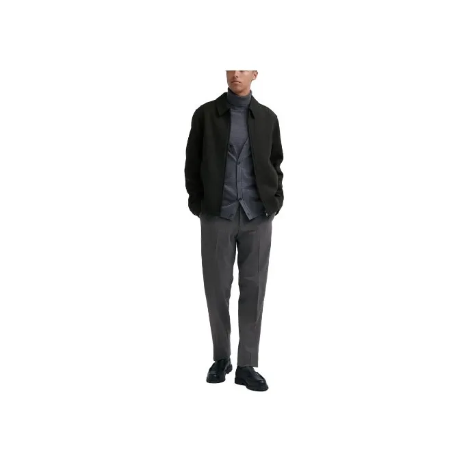 UNIQLO Suit Trousers Men's Dark Gray