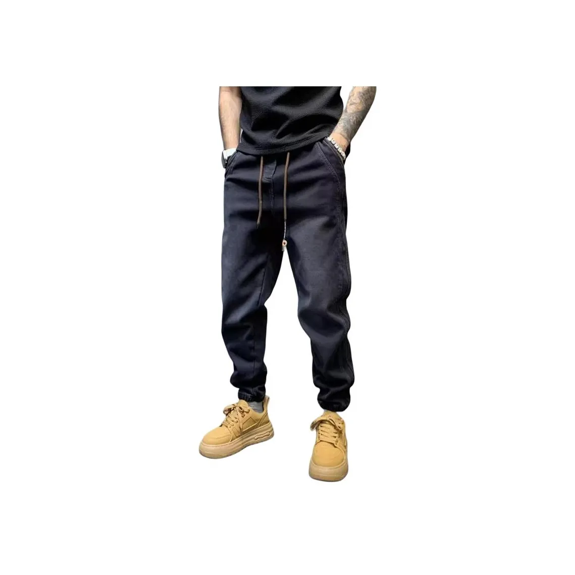 OPMO Jeans Unisex Black Gray Color