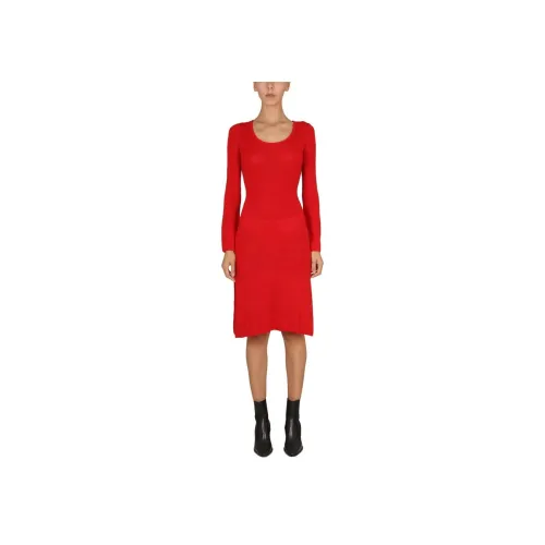 BAUM UND PFERDGARTEN Red Женские Длинные Рукава Платья