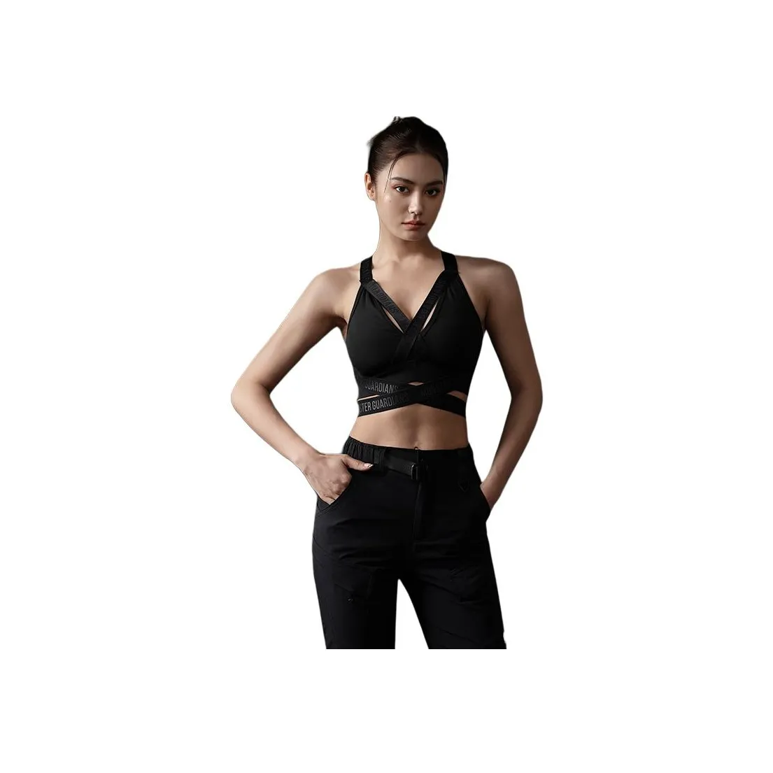 Monster Guardians Sports Bra Women's Black